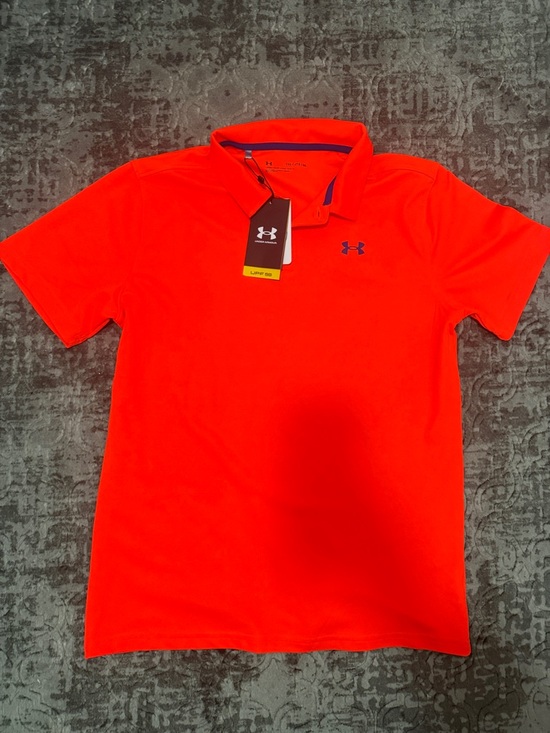 Under Armour Other - Under Armour Youth Kids Bright Orange Performance Polo NEW